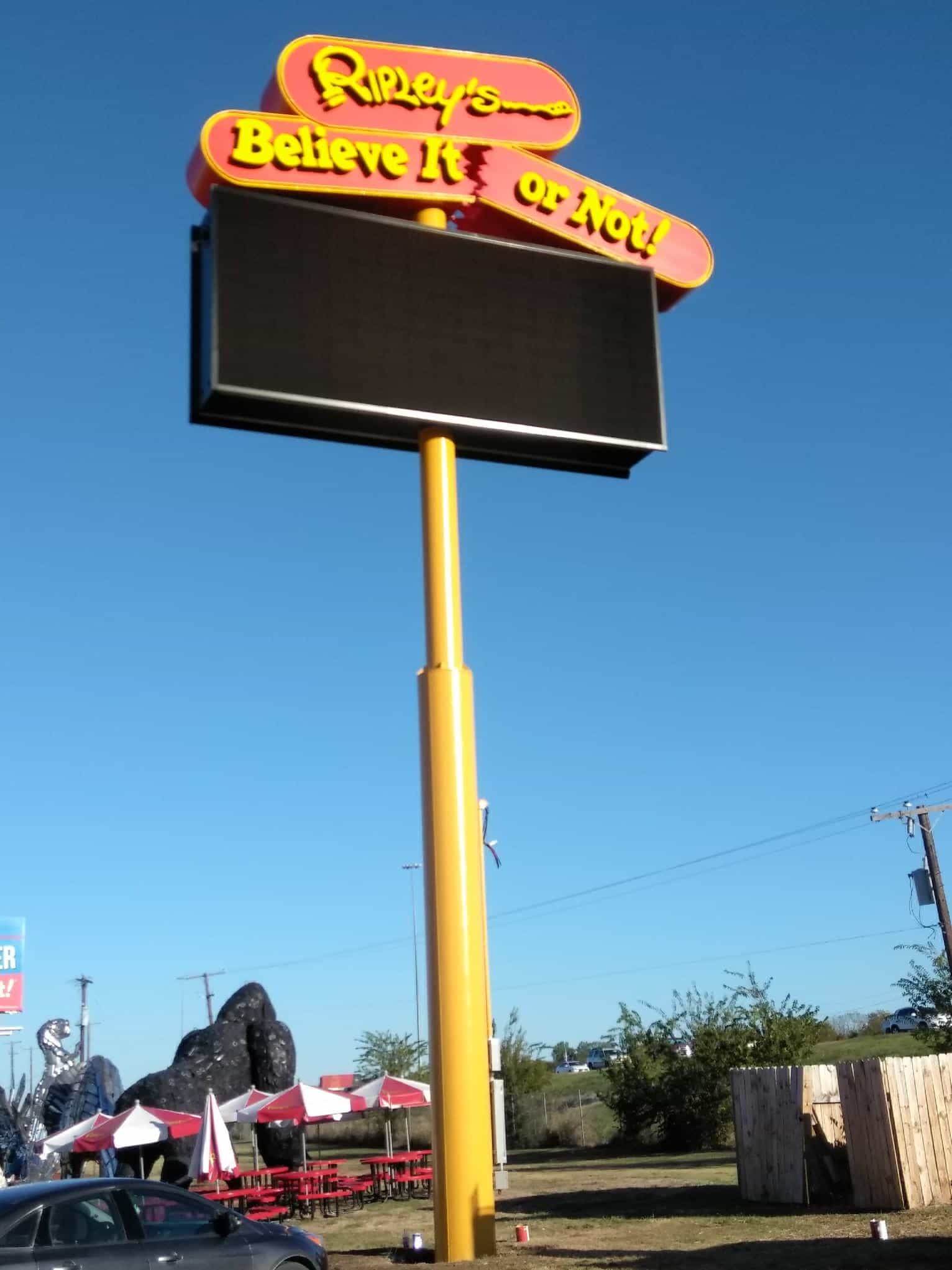 Theme park signage